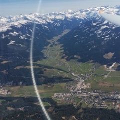 Flugwegposition um 12:42:28: Aufgenommen in der Nähe von Gemeinde Filzmoos, 5532, Österreich in 2278 Meter